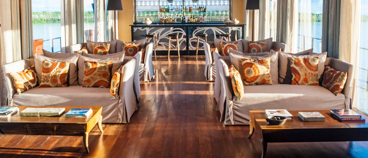 Have a cocktail in the indoor-outdoor lounges, designed by the Peruvian architecht Jordi Puig