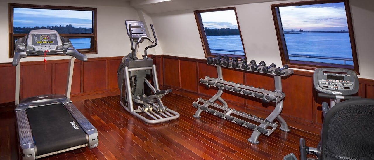 Exercise with sea views at the gym
