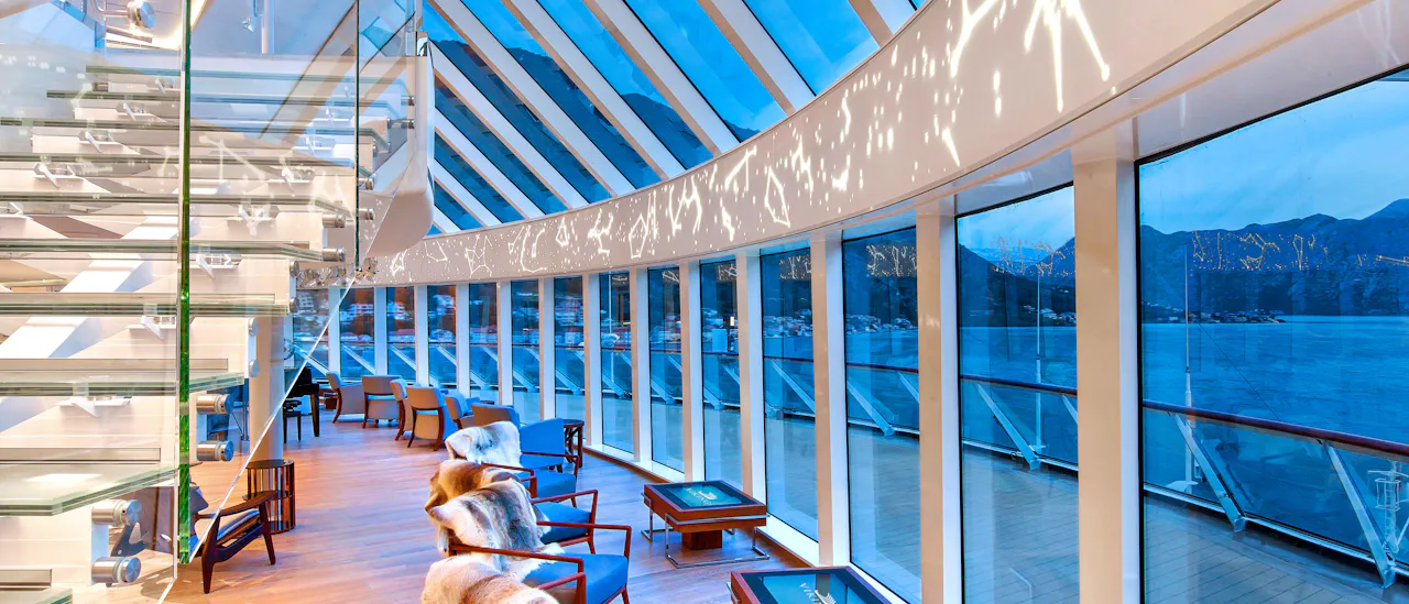 Enjoy the views from the Observation Lounge
