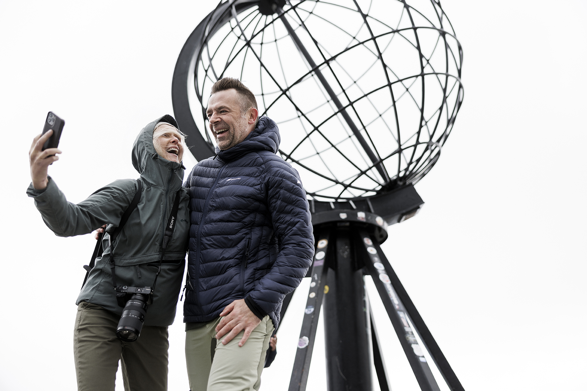 Experience a dramatic view from the world-famous 307 m high cliff Nordkapsplatån - the northernmost point of the European continent!