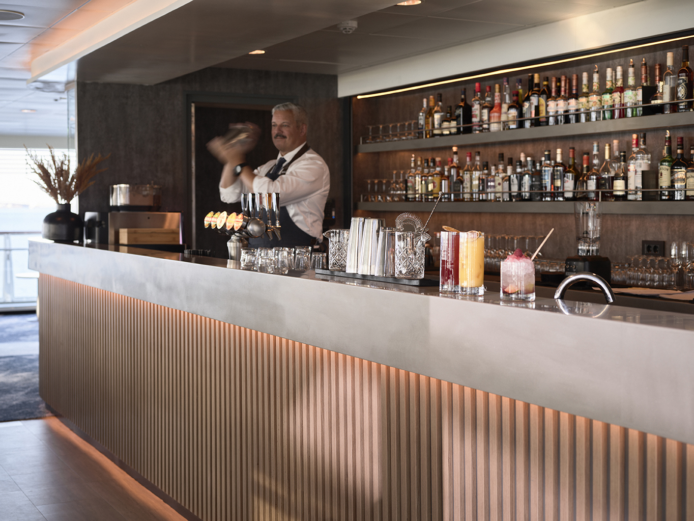 Enjoy a drink in the bar