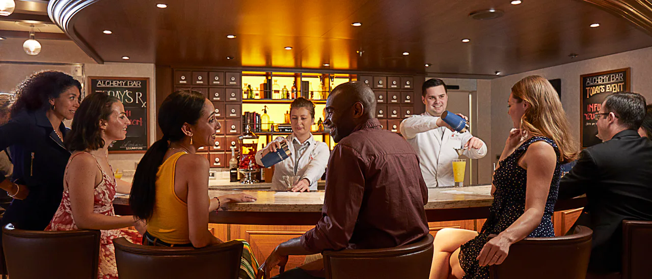 Enjoy a cocktail in Alchemy Bar