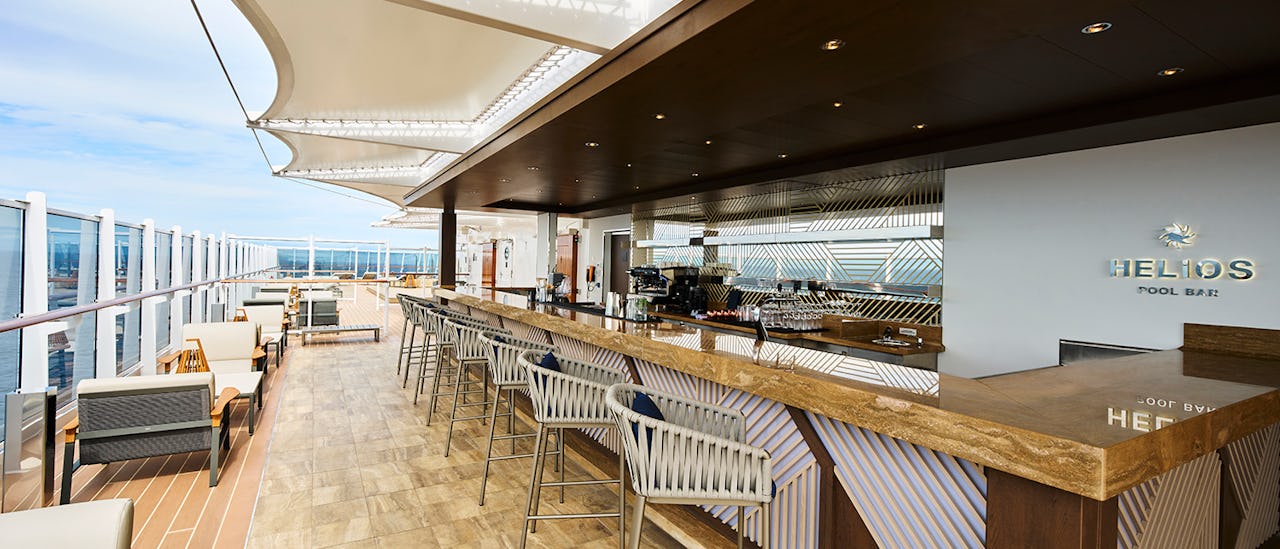 Enjoy a cocktail at the Helios Pool Bar