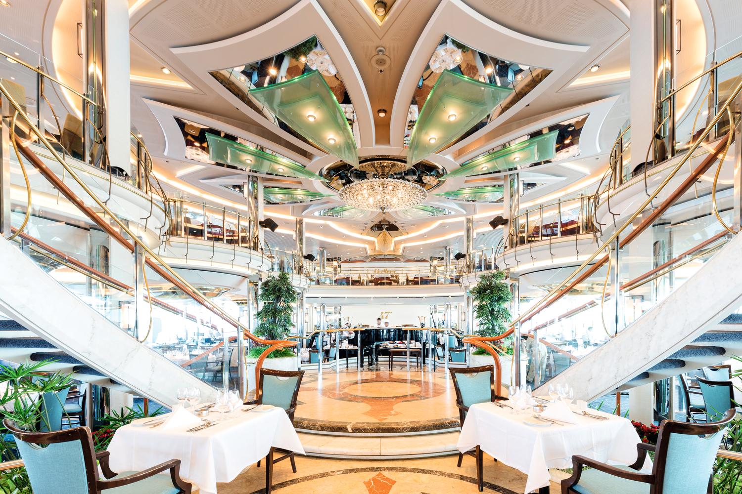 47° -  the main eatery is a big, stylish venue, finished in the colors of the sand and the sea