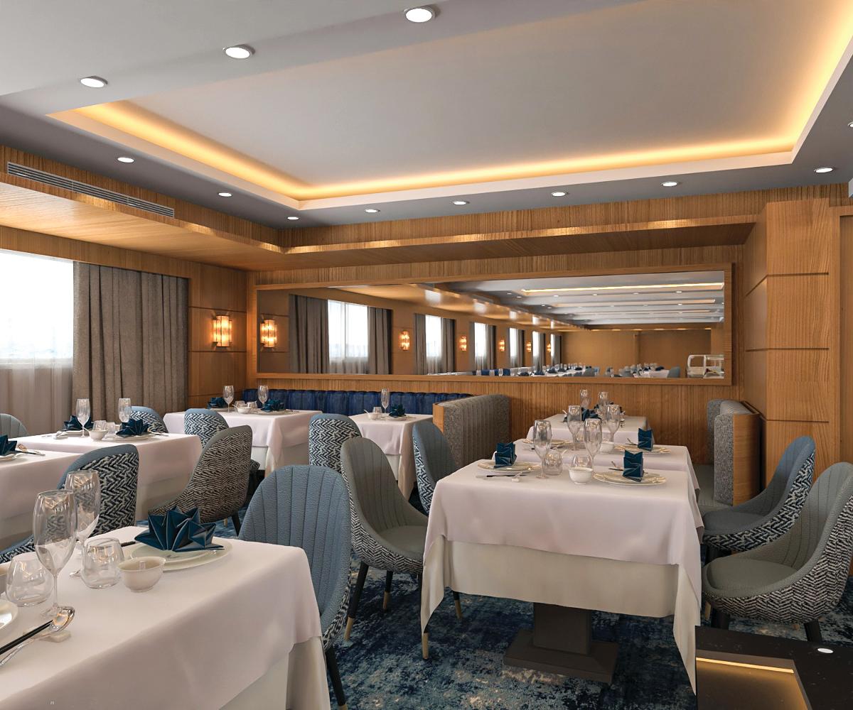The main restaurant