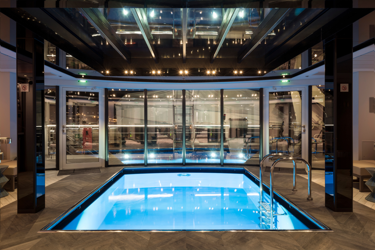 Enjoy a swim in the pool