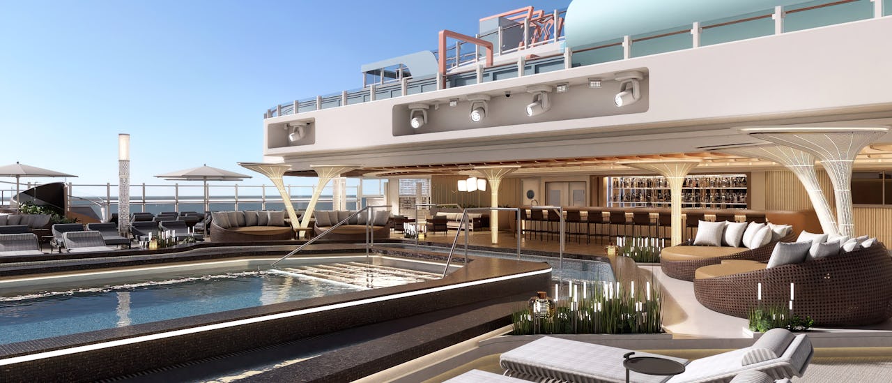 Relax by the main pool