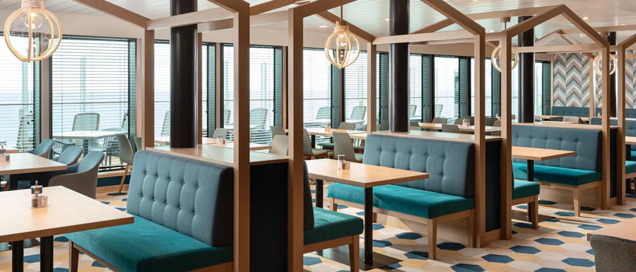 The Quays is a multi-venue dining piazza with a variety of eateries