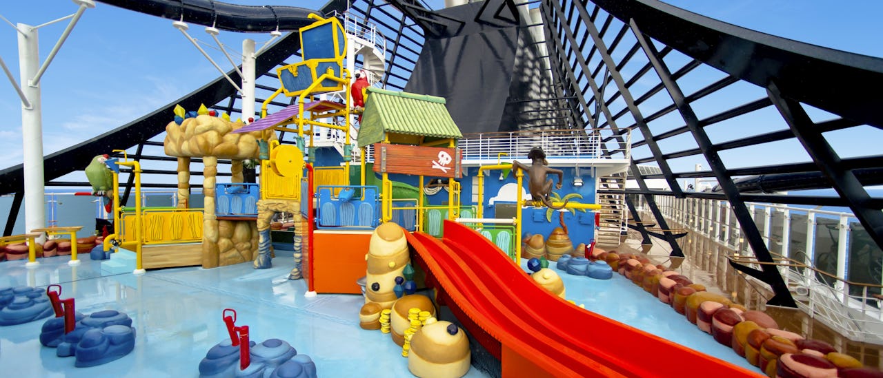 The splash-filled fun and games of the Doremi Castle kids' aqua park