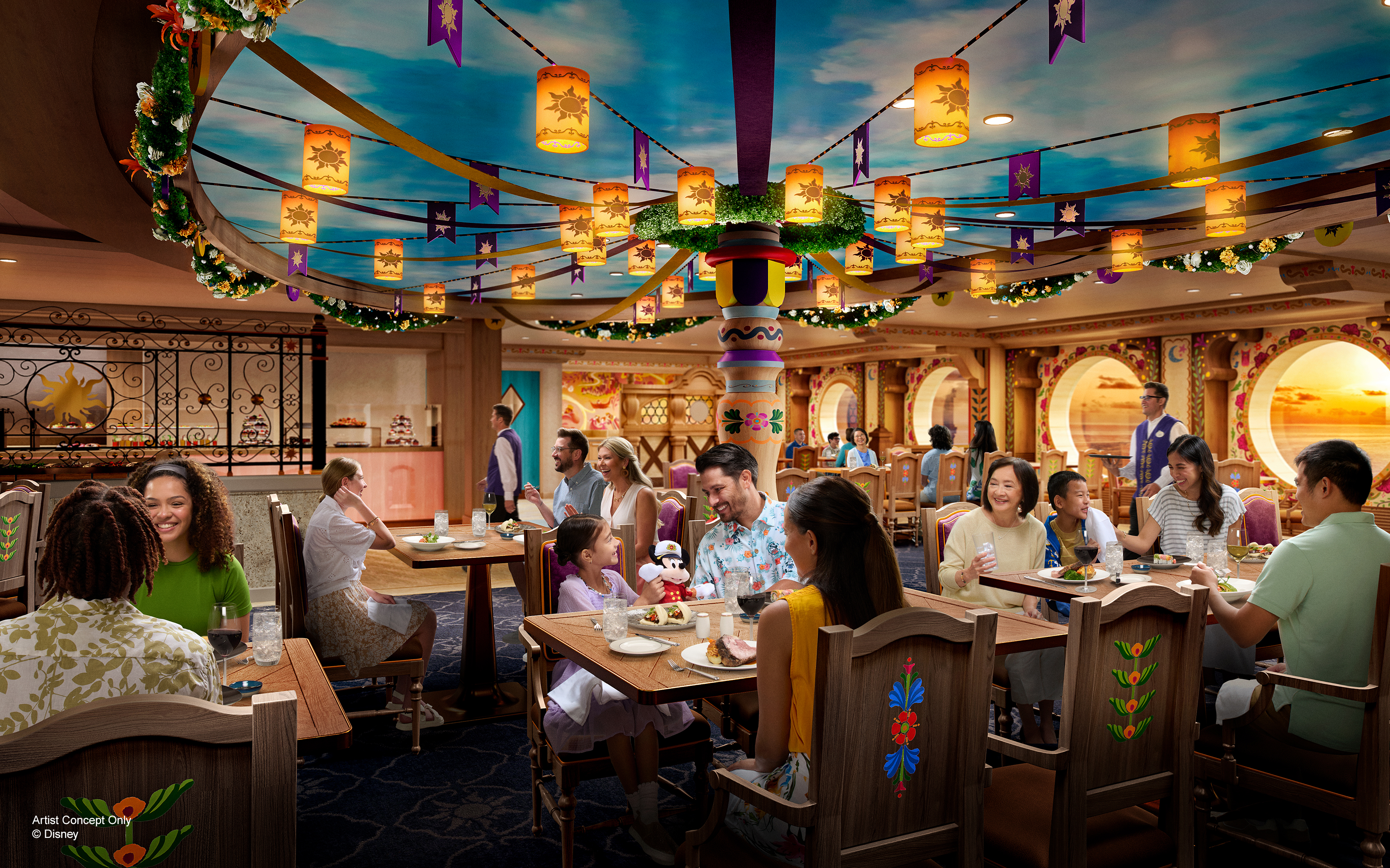 Main dining at the Enchanted Restaurant