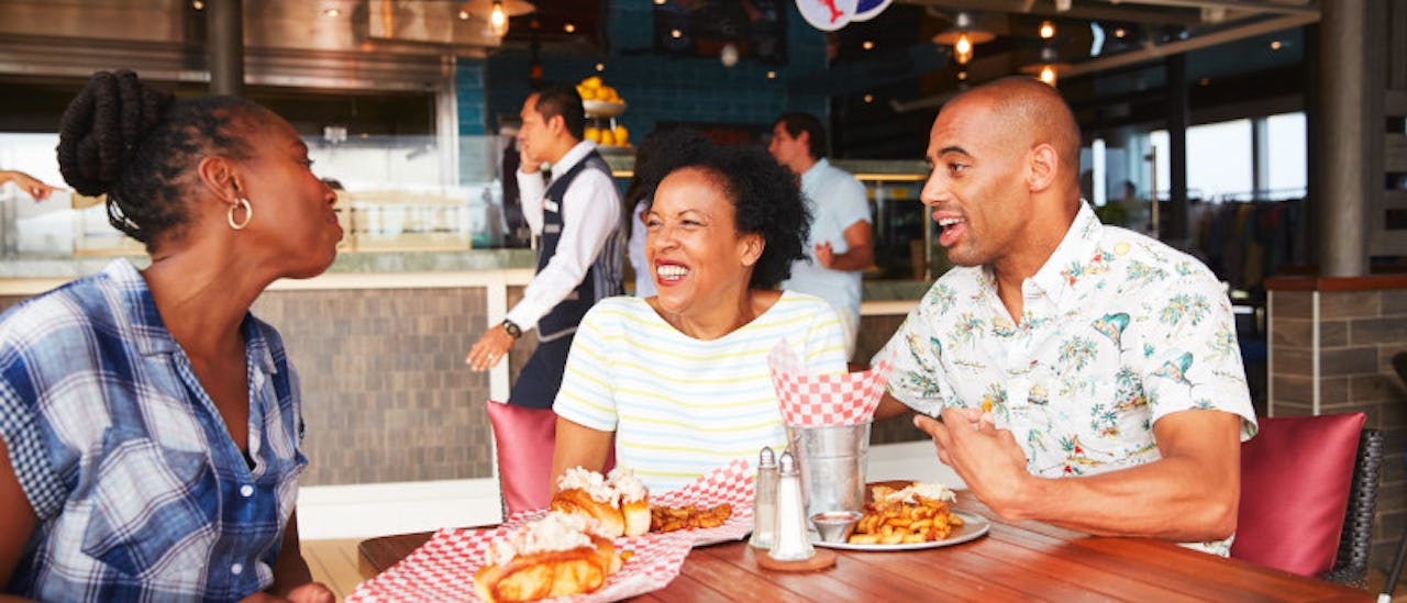 Look to Seafood Shack for rustic favorites like Crab Cake Sliders, Lobster BLT, Fried Buffalo Shrimp, Snow Crab and more..