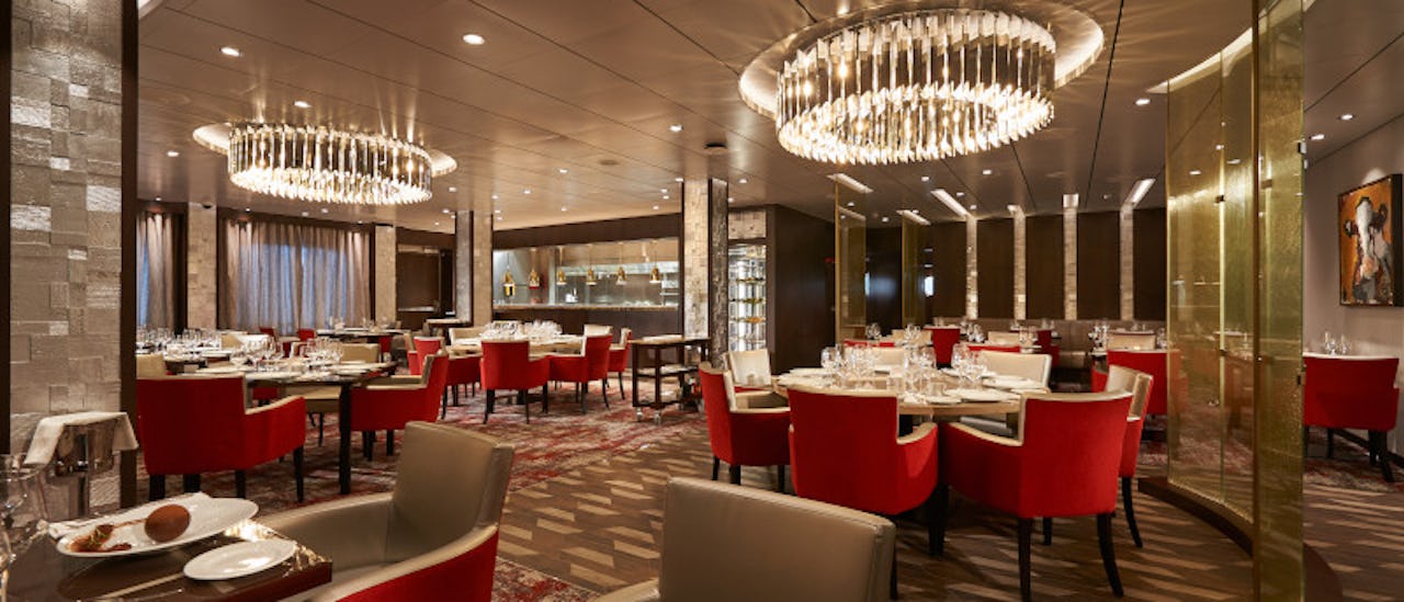 Fahrenheit 555™ serves up haute cuisine in a setting that rivals the finest steakhouses on land