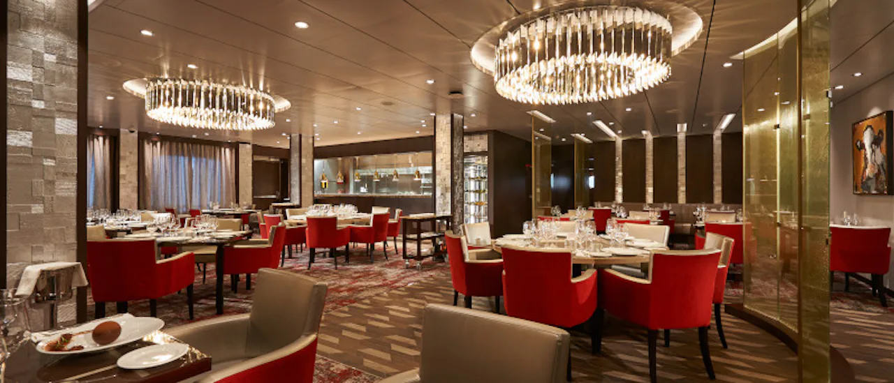Fahrenheit 555™ serves up haute cuisine in a setting that rivals the finest steakhouses on land