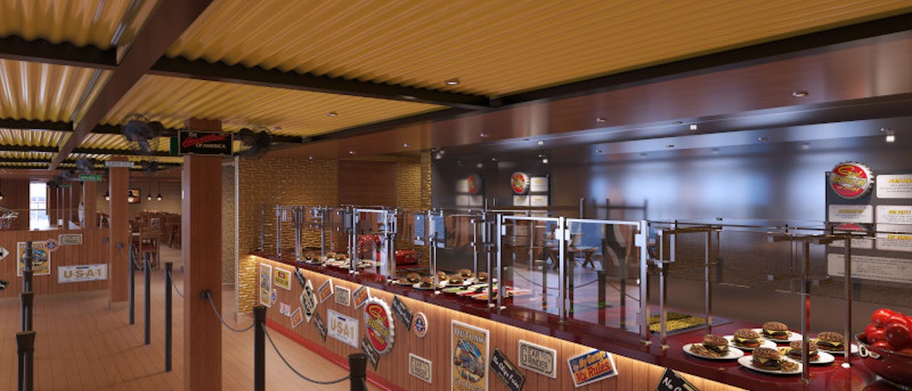 One of the best burgers on the seven seas at Guy’s Burger Joint