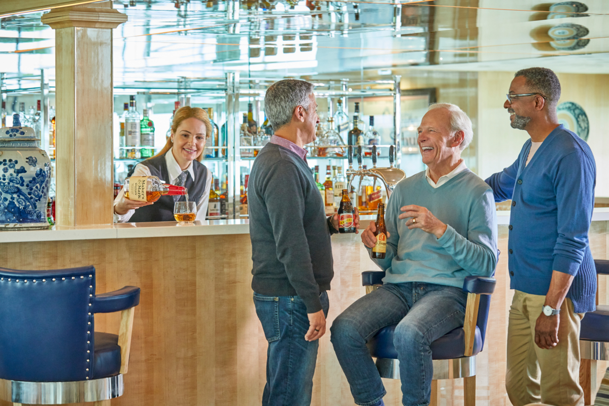 Enjoy a drink in the bar