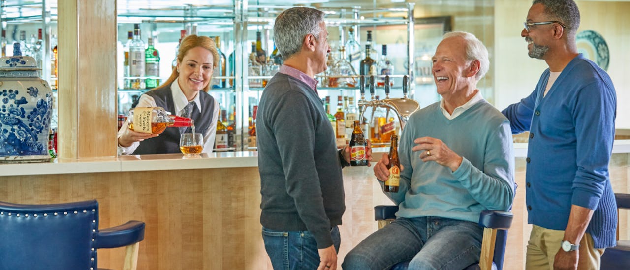 Enjoy a drink in the bar