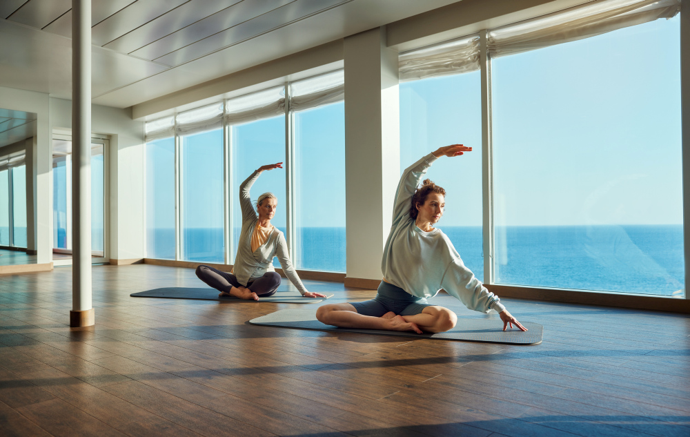 Start the day with a yoga class
