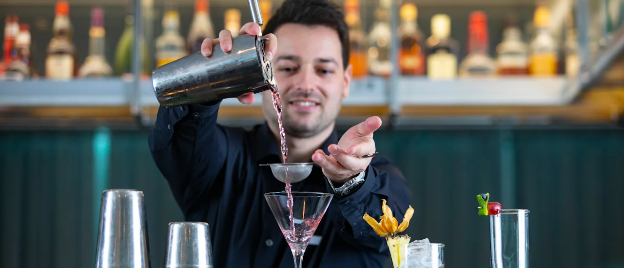 Have a drink in the Panorama Bar and Lounge
