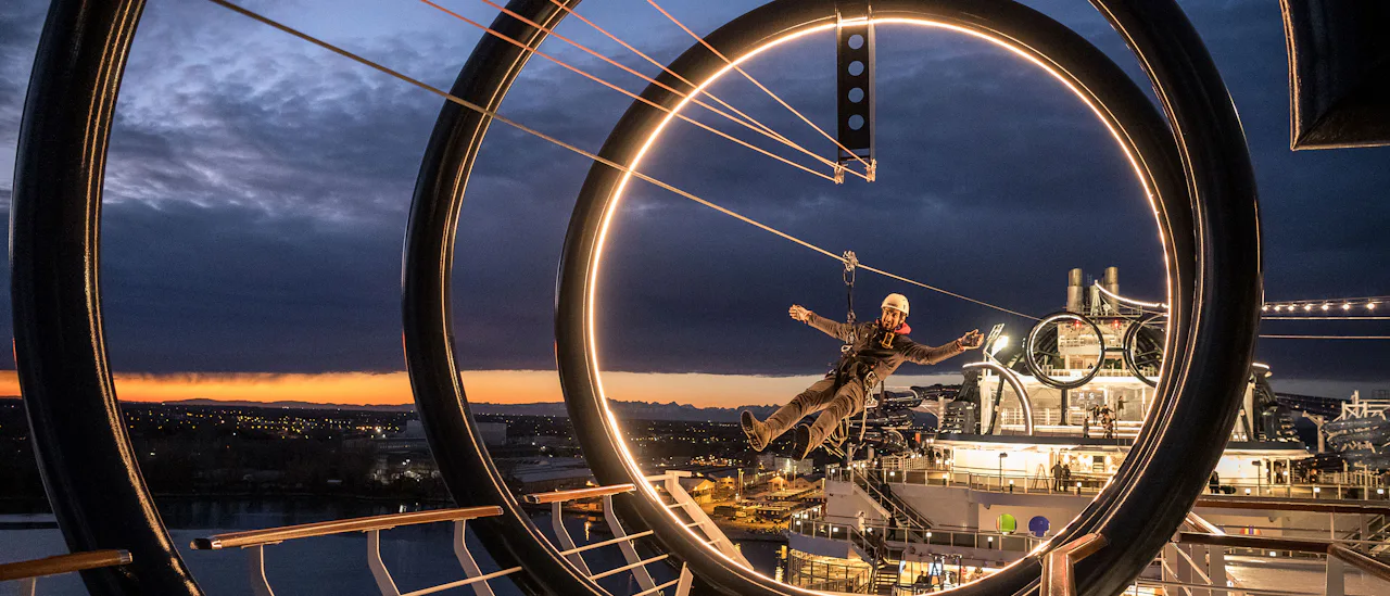The world’s longest zip line at sea