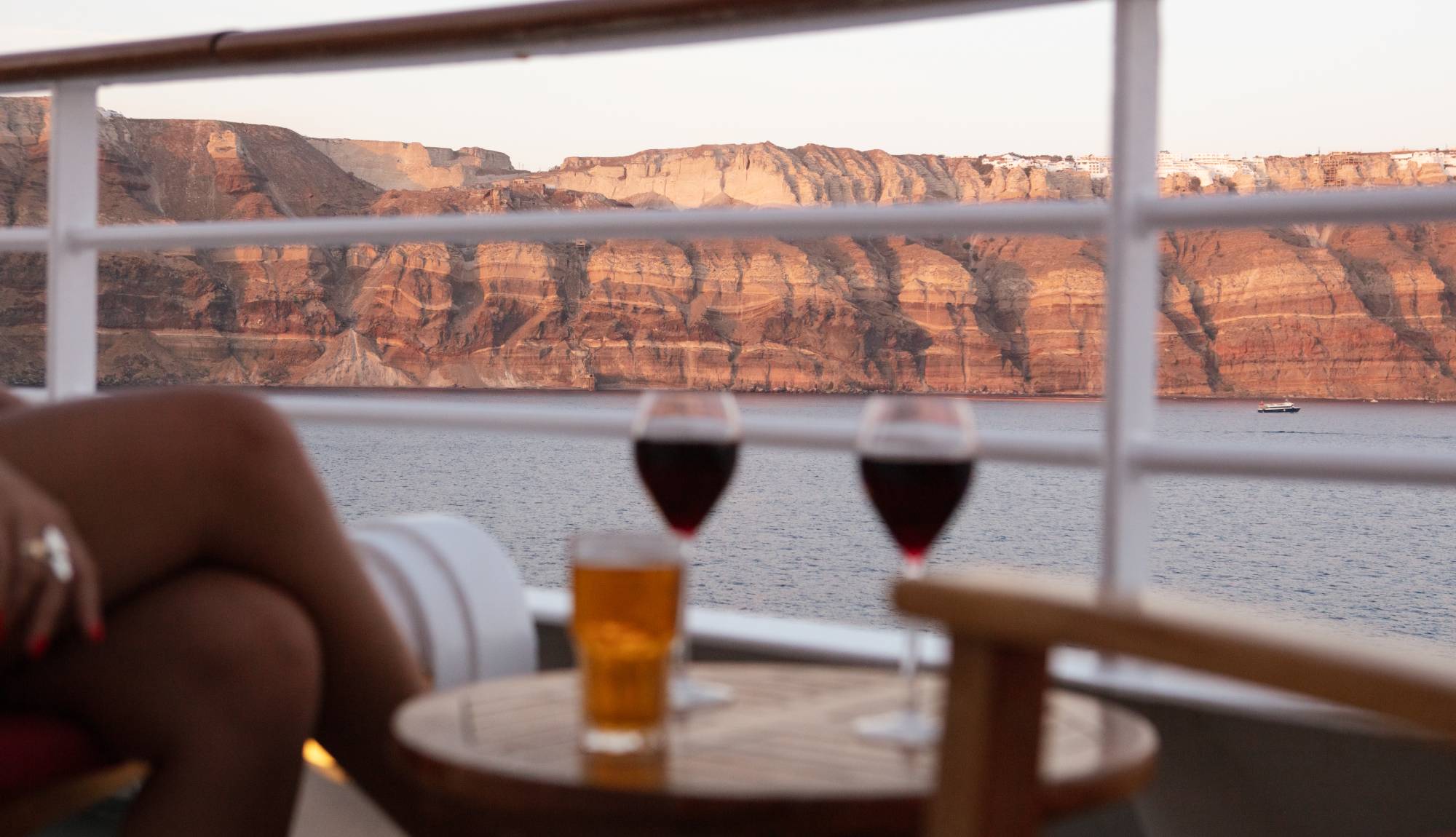 Celestyal - Drinks on the balcony