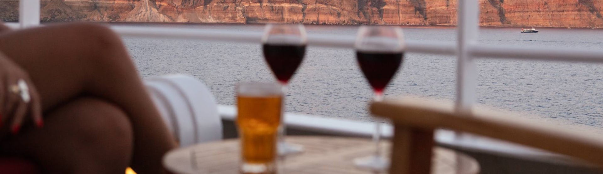 Celestyal - Drinks on the balcony