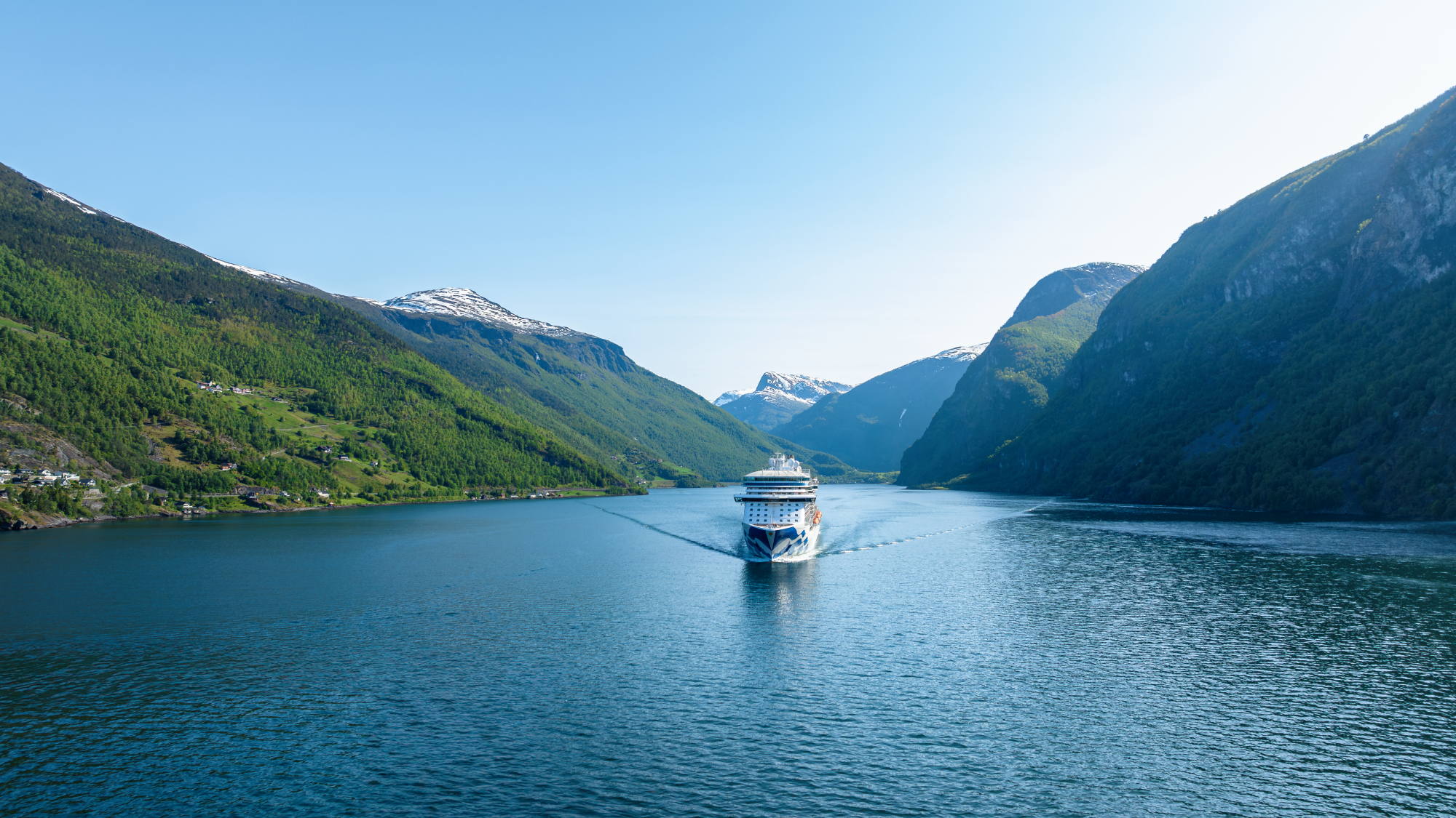 Sky Princess sailing the Norwegian Fjords