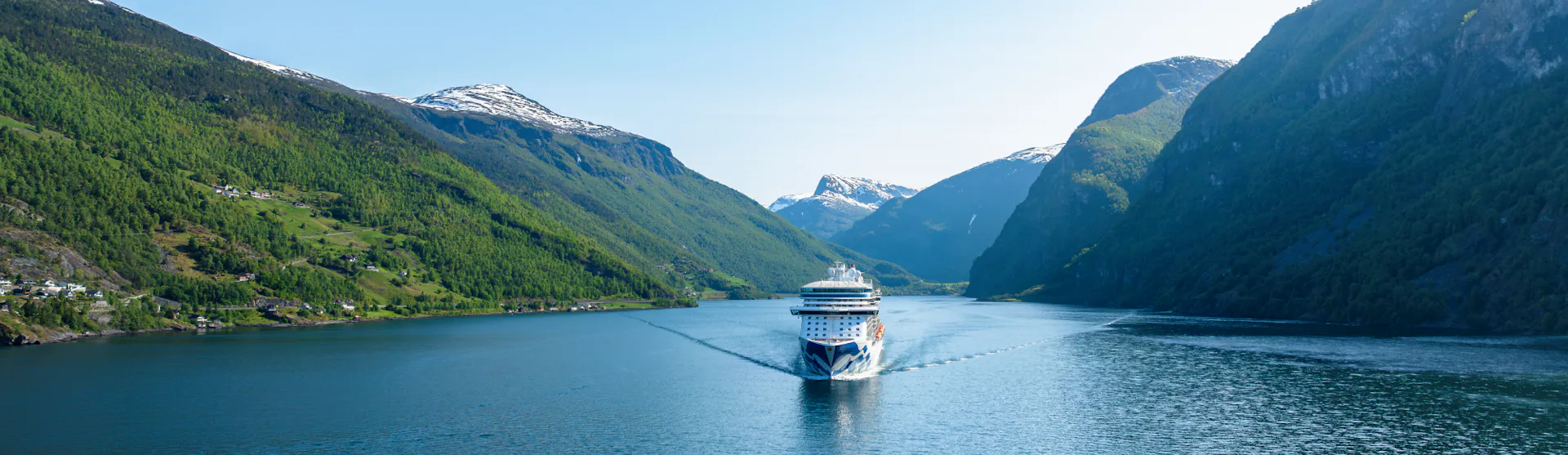 Sky Princess sailing the Norwegian Fjords