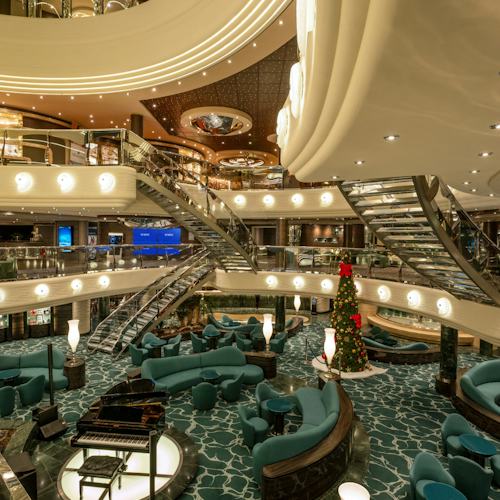 MSC Preziosa - Atrium at Christmas