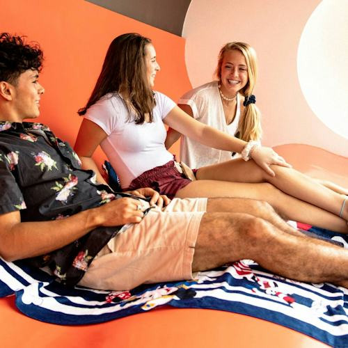 Disney Castaway Cay - Teenagers on the outdoor sundeck, Vibe, Disney Dream