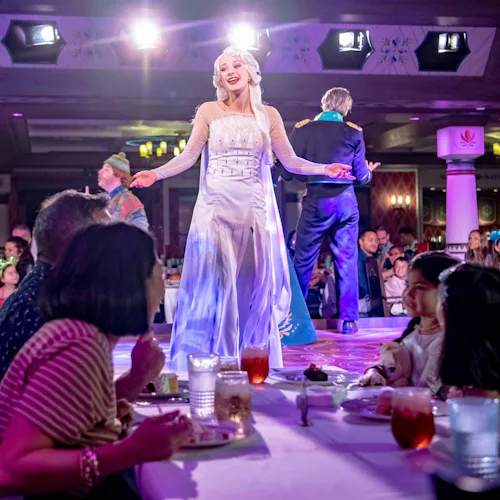 Disney Cruise Line - Elsa and Guest at Arendelle_ A Frozen Dining Adventure, Disney Wish