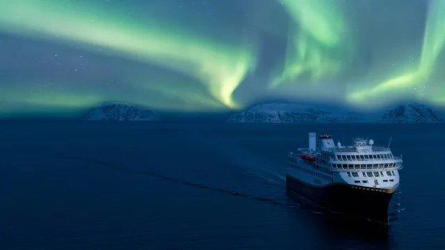Havila Voyages - Northern Lights Cruises - Ship close up