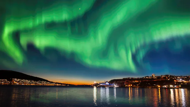 Hurtigruten - Northern Lights, Harbour in Narvik