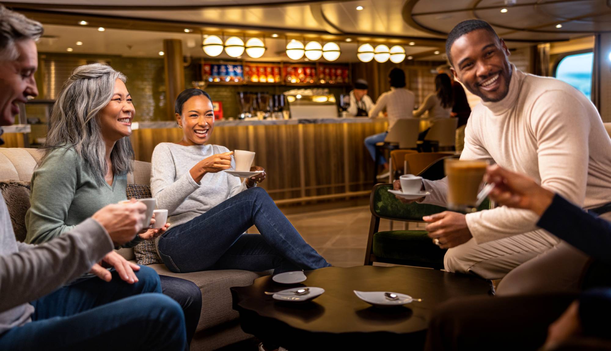 Seabourn - Coffee in the lounge