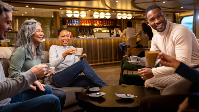 Seabourn - Coffee in the lounge