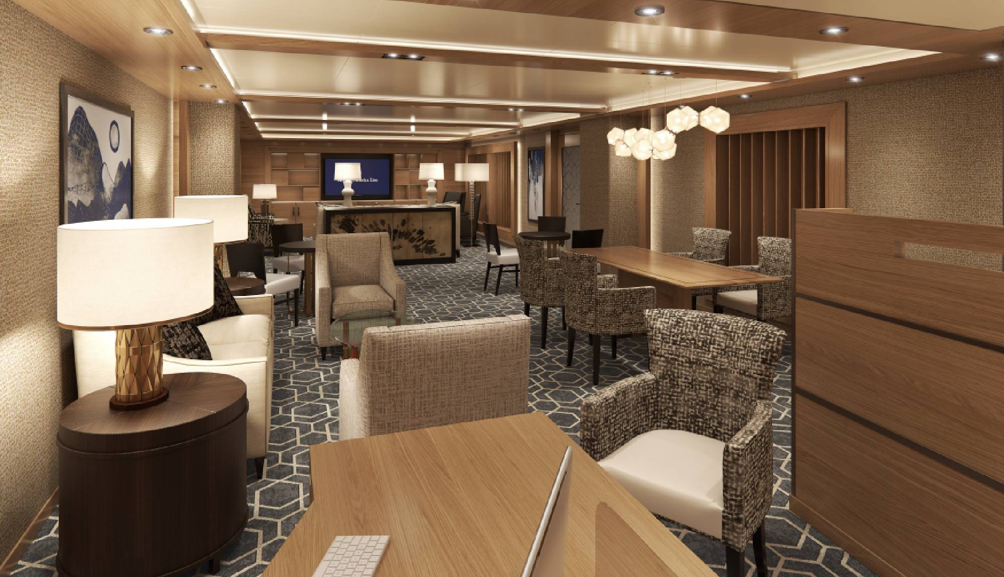 Holland America Line's Neptune & Pinnacle Suites - Neptune Lounge