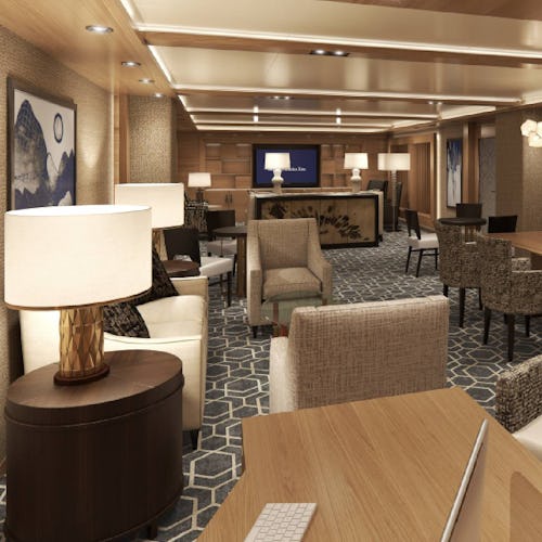 Holland America Line's Neptune & Pinnacle Suites - Neptune Lounge