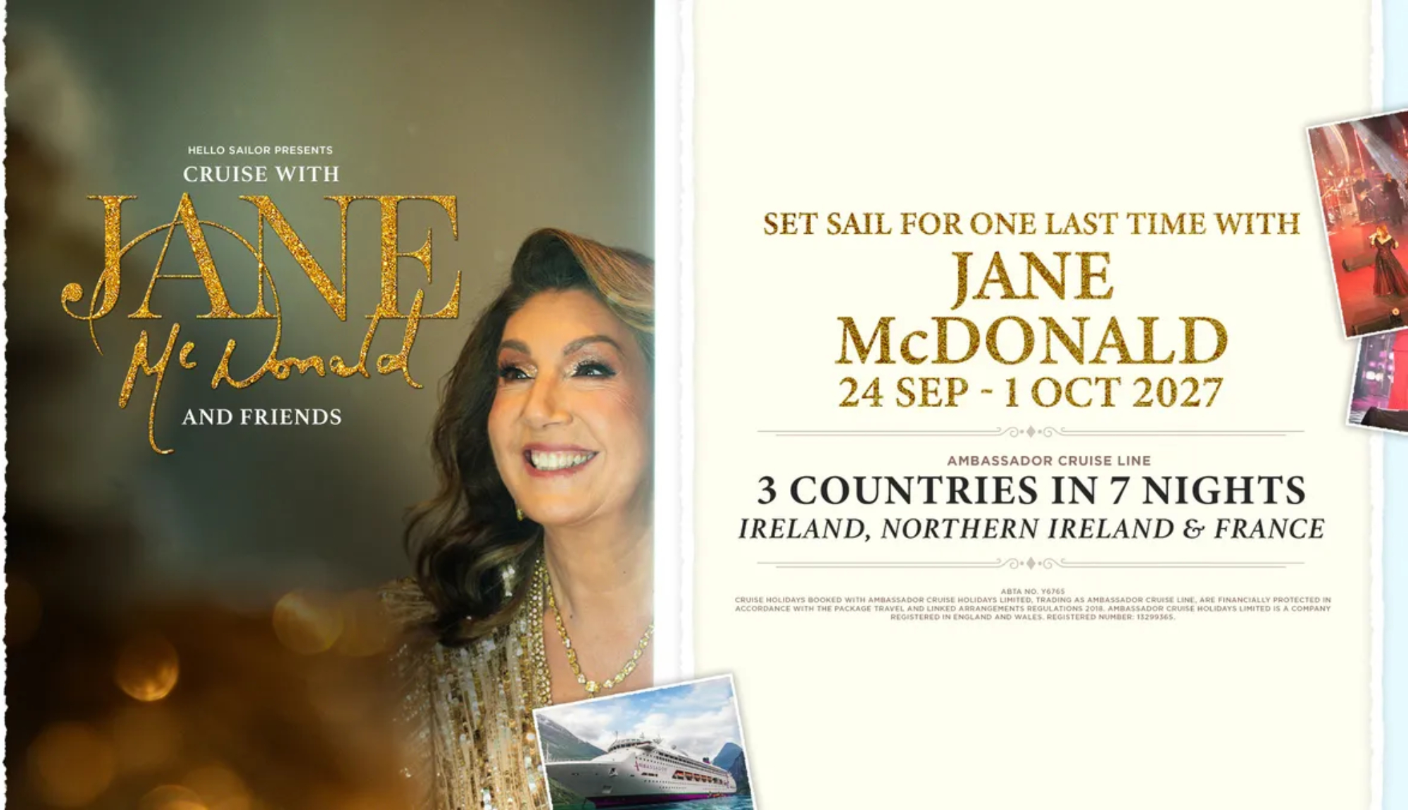 Cruise with Jane McDonald 2027
