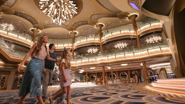 Disney Cruise Line - Disney Destiny - Guests at Grand Hall