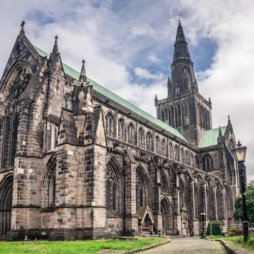Glasgow Cathedral, on an excursion from Greenock
