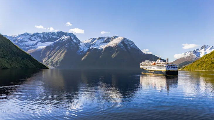 Havila Voyages in Hjørundfjord