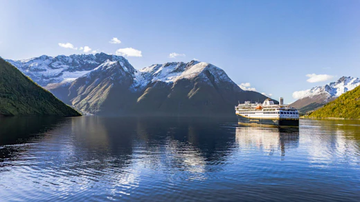 Havila Voyages in Hjørundfjord