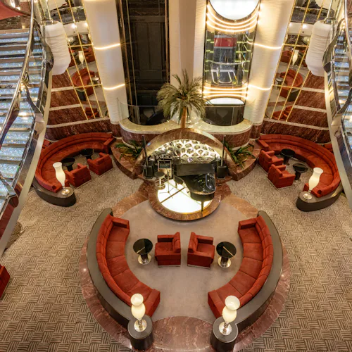 MSC Fantasia - Atrium Swarovski Crystal Staircases