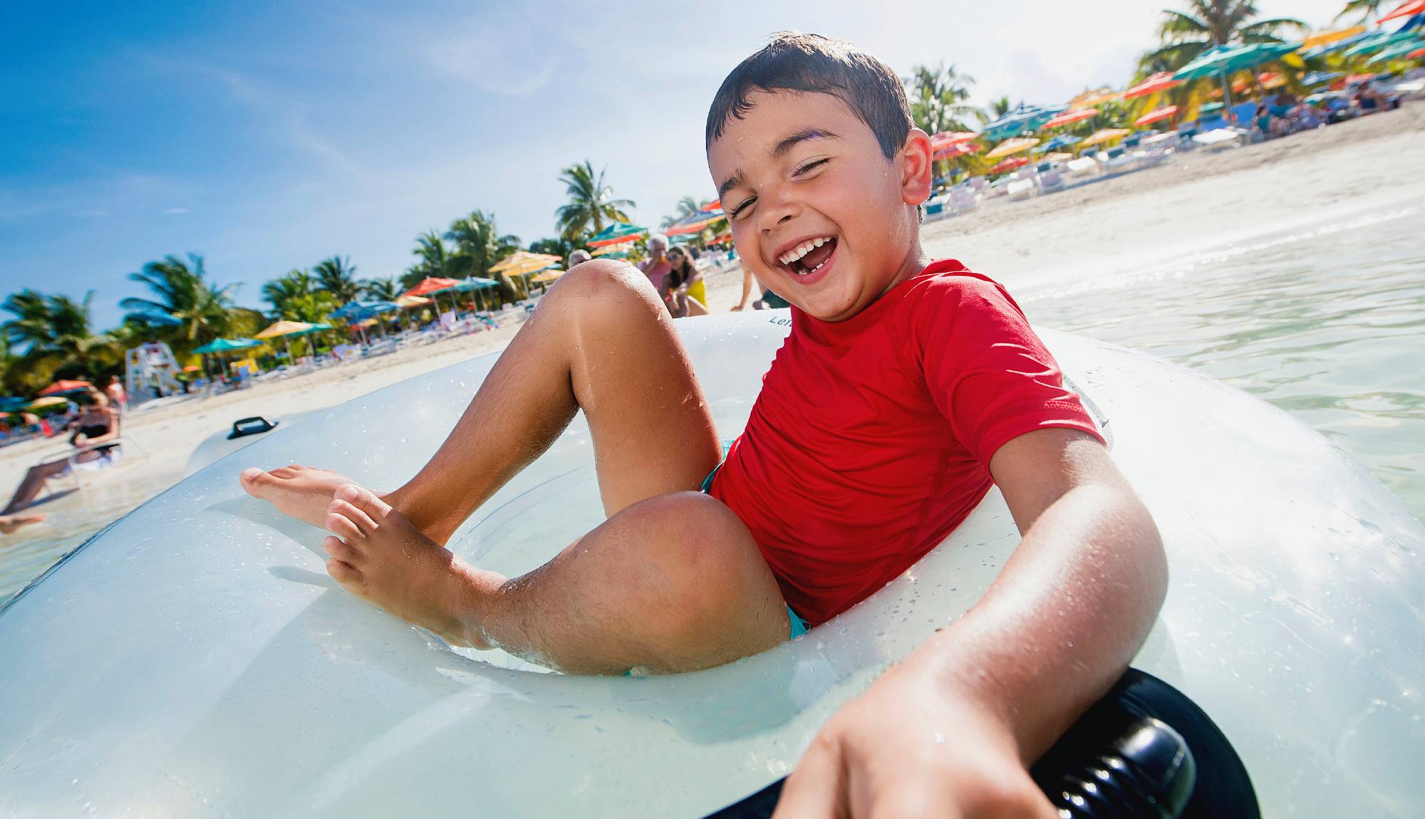 Disney Castaway Cay - Guest tubing at Disney Castaway Cay