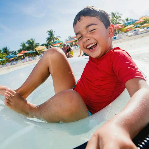 Disney Castaway Cay - Guest tubing at Disney Castaway Cay