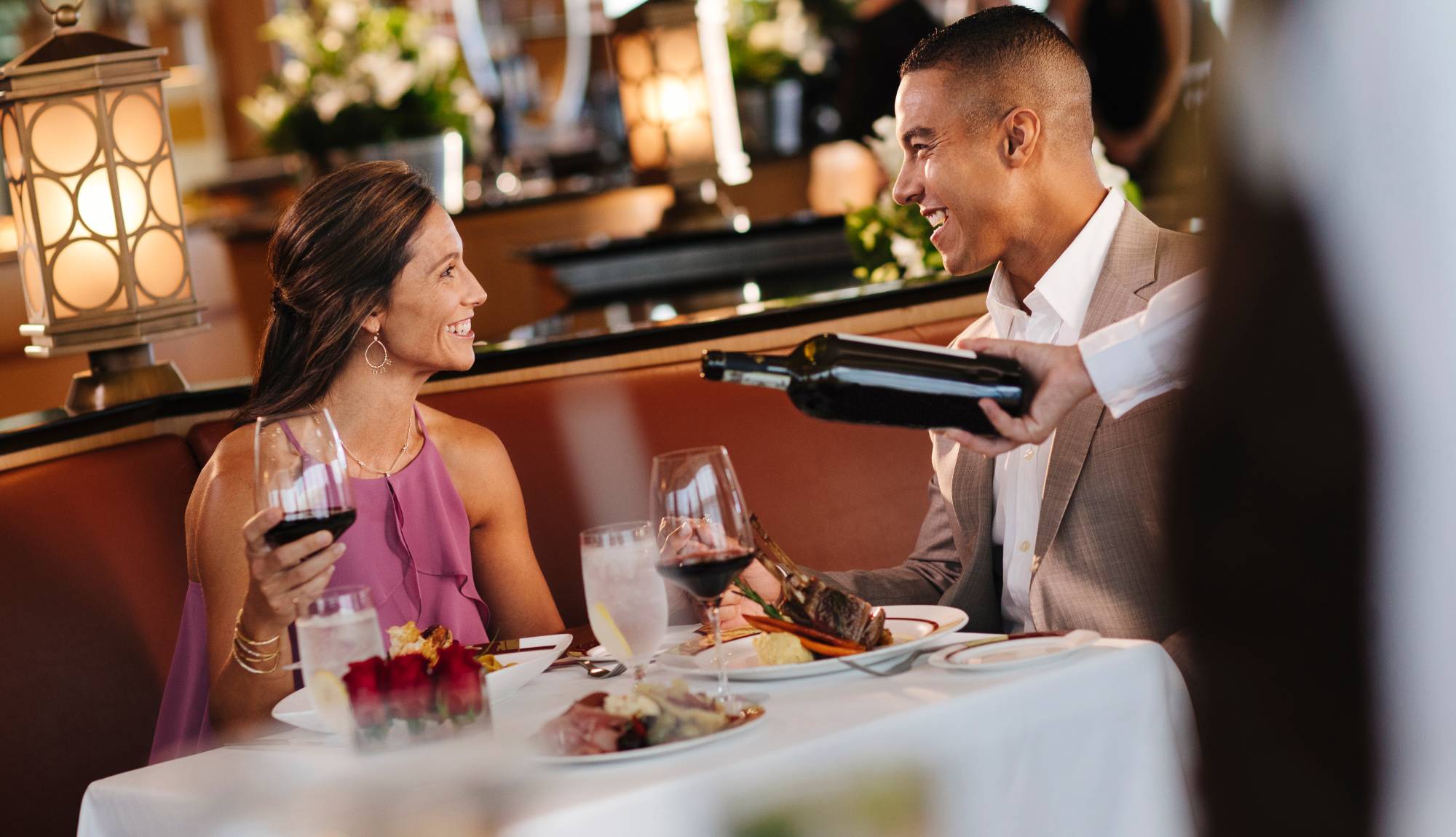 Disney Cruise Line - Adult Cruises - Guests dining in adults-only restaurant, Palo
