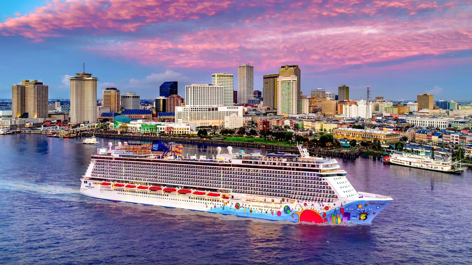 Norwegian Breakaway sailing from New Orleans