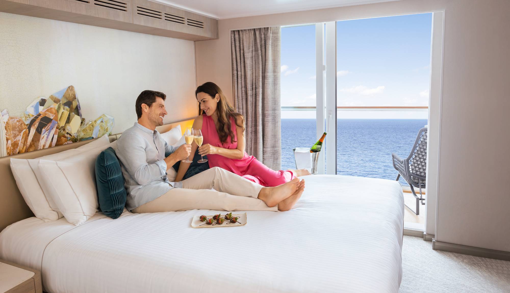 NCL - Couple on Prima Honeymoon Balcony