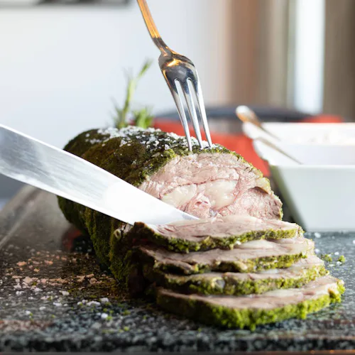 Crystal Cruises - Dining Carving Prime Rib