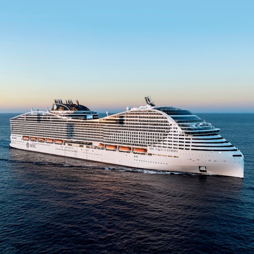 MSC Cruises ship at sea