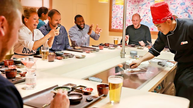 Guests dining at Bonsai Teppanyaki